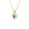 14K Dainty Natural Tanzanite 14K Solid Gold Designer Necklace, Diamond Pendant, Everyday Gemstone Necklace For Women, December Birthstone | Save 33% - Rajasthan Living 20