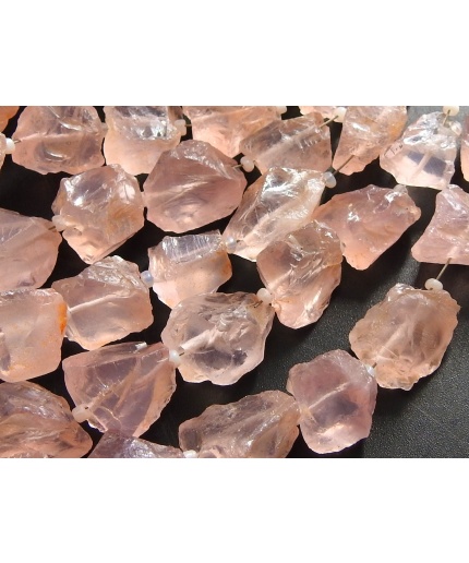 Rose Quartz Rough Tumble,Nuggets,Loose Raw Stone,Crystal,Minerals,Wholesaler,Supplies 14Piece Strand,100%Natural R3 | Save 33% - Rajasthan Living 3