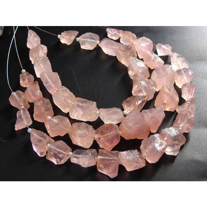 Rose Quartz Rough Tumble,Nuggets,Loose Raw Stone,Crystal,Minerals,Wholesaler,Supplies 14Piece Strand,100%Natural R3 | Save 33% - Rajasthan Living 13