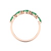 Natural Emerald 14K Solid Stacking Ring, Rose Gold Statement Ring For Women, May Birthstone Promise Ring For Her, Everyday Gemstone | Save 33% - Rajasthan Living 16