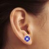 Dainty 14K Tanzanite Stud Earrings, Handmade Jewelry, December Birthstone, Party Jewelry, Gift For Her, Natural Tanzanite Jewelry, Art Deco | Save 33% - Rajasthan Living 19