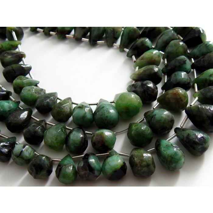 Emerald Smooth Drops,Teardrop,Handmade,Loose Bead,For Making Jewelry,Wholesaler 33Piece Strand 15X10To10X7MM Approx 100%Natural (pme)BR7 | Save 33% - Rajasthan Living 12