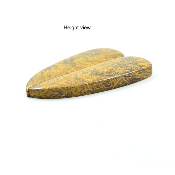 100% Natural Amazing Cabocon Marium Jasper Fancy Pair Loose Stones For Making Jewellery Cabocon,51X18 mm 91.45 CT,semi Precious Stone | Save 33% - Rajasthan Living 9