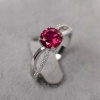 Oval Natural Ruby Promise Ring, Rose Gold plated 925S Sterling Silver, 14KR Lab-Grown Ruby July Birthday Ring, Birthstone Gift for her | Save 33% - Rajasthan Living 11