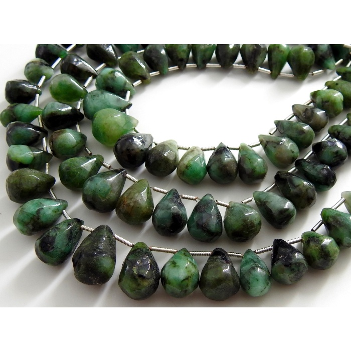 Emerald Smooth Drops,Teardrop,Handmade,Loose Bead,For Making Jewelry,Wholesaler 33Piece Strand 15X10To10X7MM Approx 100%Natural (pme)BR7 | Save 33% - Rajasthan Living 6