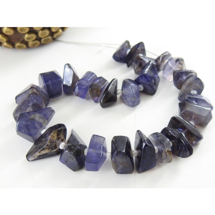 Iolite Faceted Tumble Beads,Nuggets,Irregular Shape,Loose Stone,Handmade,For Making Jewelry,Bracelet, 8Inch 18-10MM Approx,100%Natural TU5 | Save 33% - Rajasthan Living 9