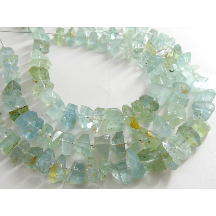 Aquamarine Faceted Tumble,Nugget,Loose Stone,Handmade Bead,Beaded Bracelet,Wholesaler,Supplies 8Inch 14X7To7X5MM Approx 100%Natural TU1 | Save 33% - Rajasthan Living 7