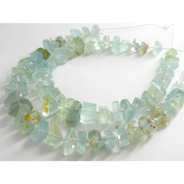 Aquamarine Faceted Tumble,Nugget,Loose Stone,Handmade Bead,Beaded Bracelet,Wholesaler,Supplies 8Inch 14X7To7X5MM Approx 100%Natural TU1 | Save 33% - Rajasthan Living 10
