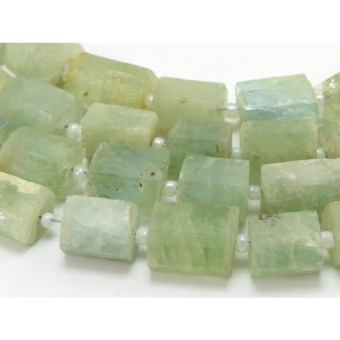 Aquamarine Natural Crystal Rough Tube Bead,Nuggets,Tumble,Loose Raw,Minerals Stone,Wholesaler,Supplies,12Inch 11X7To8X4MM Approx RB1 | Save 33% - Rajasthan Living 9