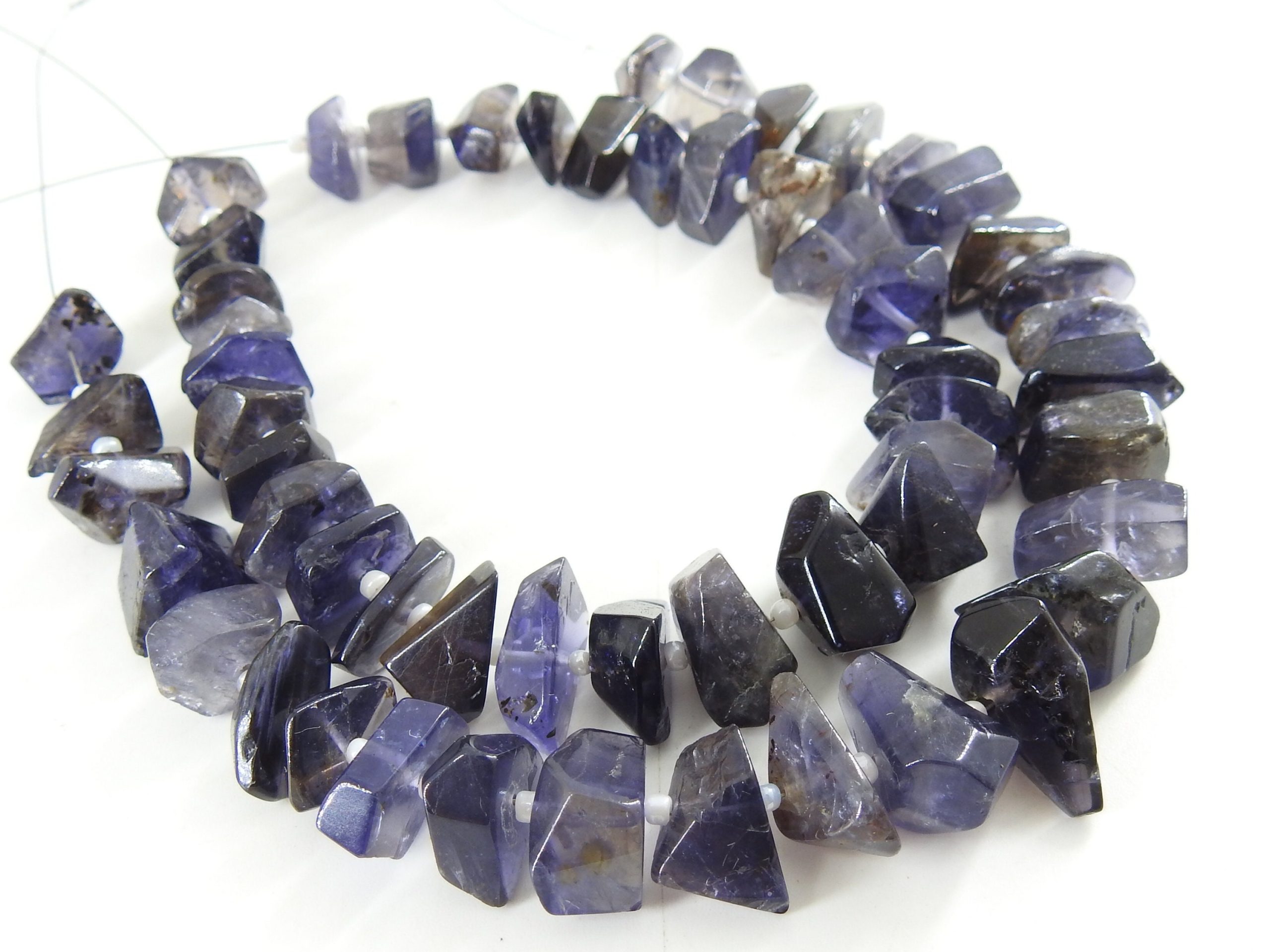 Iolite Faceted Tumble Beads,Nuggets,Irregular Shape,Loose Stone,Handmade,For Making Jewelry,Bracelet, 8Inch 18-10MM Approx,100%Natural TU5 | Save 33% - Rajasthan Living 13