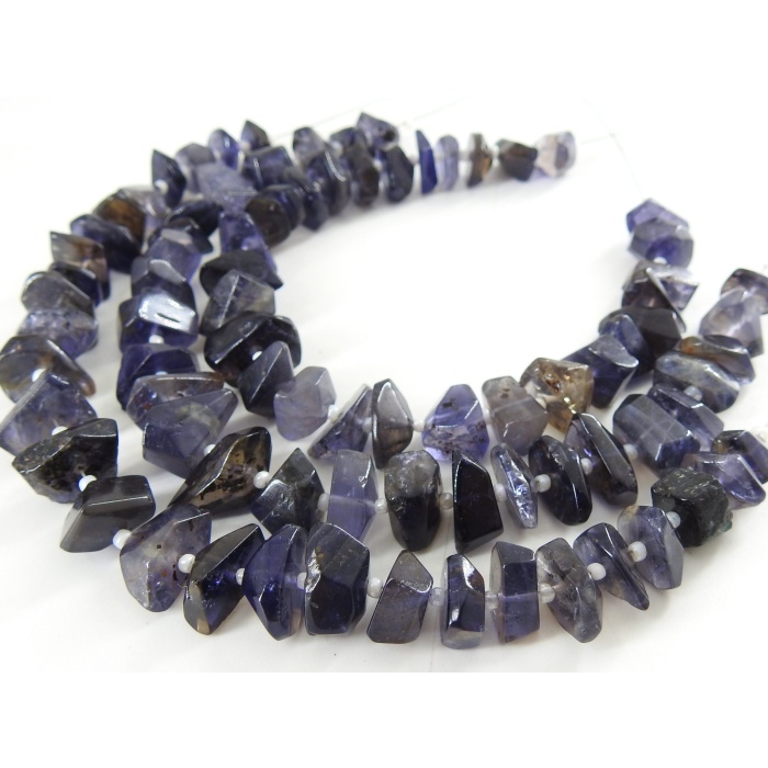 Iolite Faceted Tumble Beads,Nuggets,Irregular Shape,Loose Stone,Handmade,For Making Jewelry,Bracelet, 8Inch 18-10MM Approx,100%Natural TU5 | Save 33% - Rajasthan Living 5