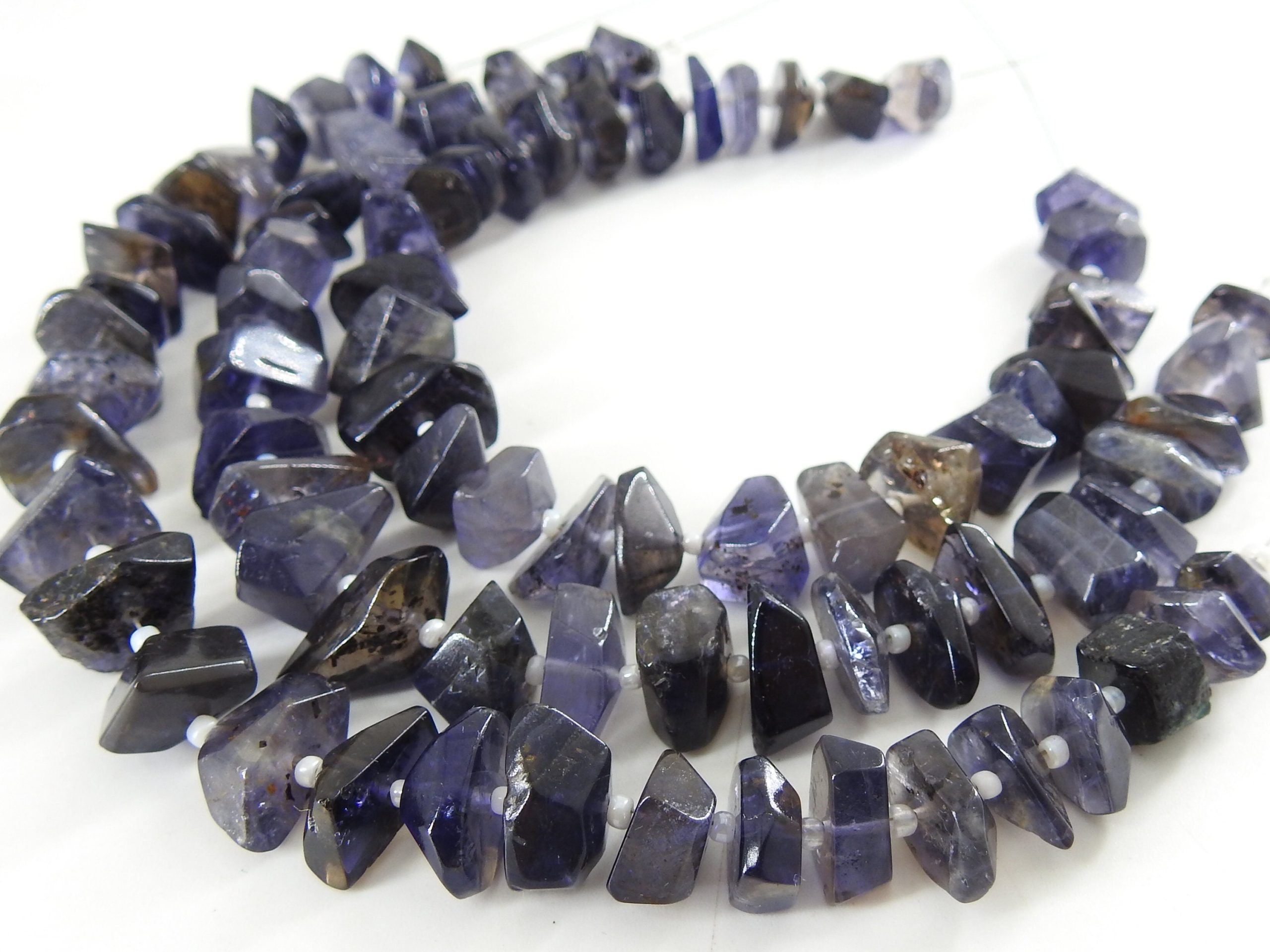Iolite Faceted Tumble Beads,Nuggets,Irregular Shape,Loose Stone,Handmade,For Making Jewelry,Bracelet, 8Inch 18-10MM Approx,100%Natural TU5 | Save 33% - Rajasthan Living 10