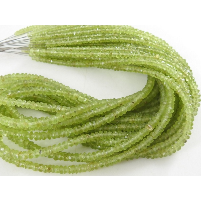 Peridot Smooth Roundel Beads,Matte Polished,Loose Stone,Handmade,Wholesale Price,New Arrival 100%Natural 16Inch Strand (pme)B5 | Save 33% - Rajasthan Living 7