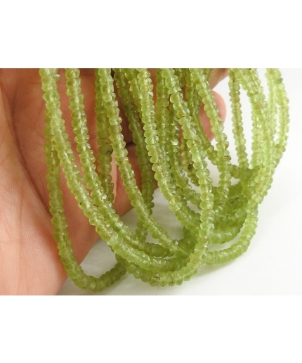 Peridot Smooth Roundel Beads,Matte Polished,Loose Stone,Handmade,Wholesale Price,New Arrival 100%Natural 16Inch Strand (pme)B5 | Save 33% - Rajasthan Living