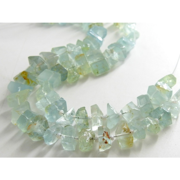 Aquamarine Faceted Tumble,Nugget,Loose Stone,Handmade Bead,Beaded Bracelet,Wholesaler,Supplies 8Inch 14X7To7X5MM Approx 100%Natural TU1 | Save 33% - Rajasthan Living 6