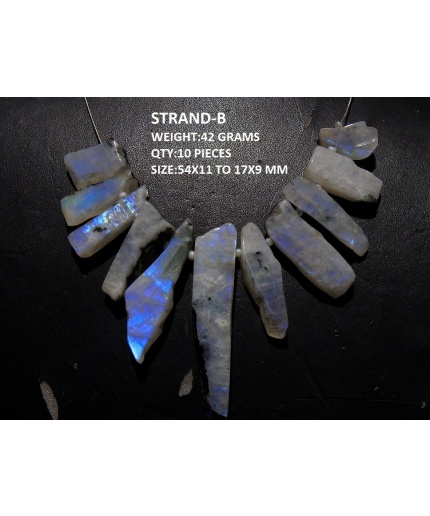 White Rainbow Moonstone Rough Stick,Slab,Nuggets,Polished,Loose Raw,Multi Flashy Fire,Minerals,Wholesaler,Supplies 100%Natural R4 | Save 33% - Rajasthan Living 3