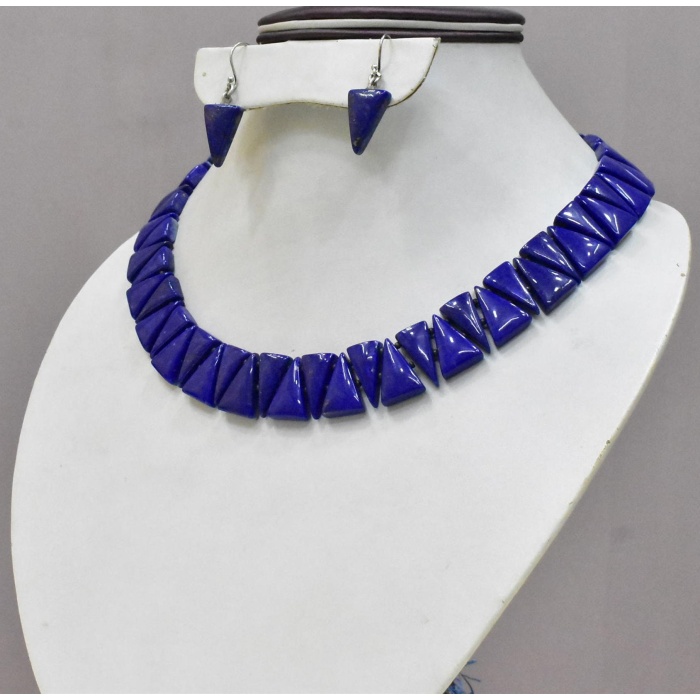 100% Natural lapis lazuli Afghanistan Mines,Blue stone Necklace,Handmade Necklace,Handicraft Necklace,Valentine,s Day Gift,Gift For Her. | Save 33% - Rajasthan Living 8