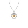 14K Dainty Natural Citrine Gold Designer Necklace, Diamond Pendant For Her, Gemstone Jewelry For Women, November Birthstone Pendant | Save 33% - Rajasthan Living 15