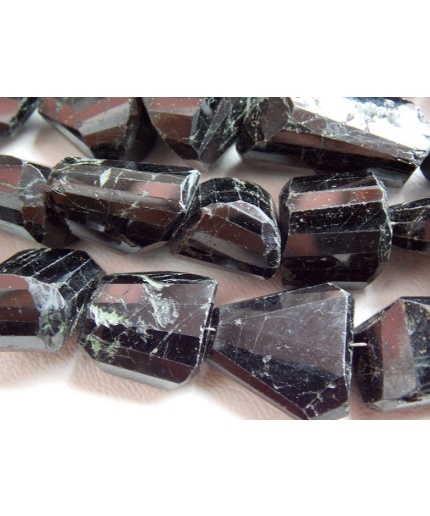 Black Tourmaline Faceted Tumble,Nuggets,8Inches 20X12To15X13MM Approx,Wholesale Price,New Arrival,PME(TU5) | Save 33% - Rajasthan Living