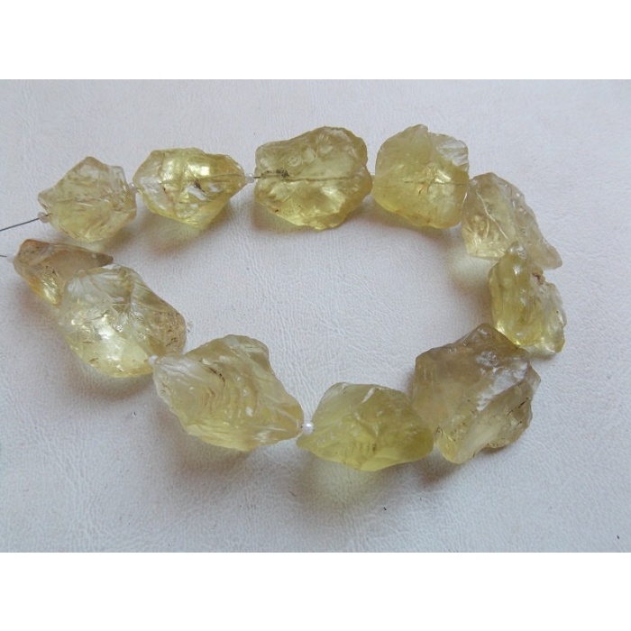 Natural Lemon Quartz Rough Tumble,Nuggets,Loose Raw,For Making Jewelry 8 inchs strands Wholesale Price New Arrival R2 | Save 33% - Rajasthan Living 6