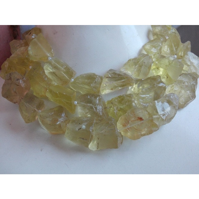 Natural Lemon Quartz Rough Tumble,Nuggets,Loose Raw,For Making Jewelry 8 inchs strands Wholesale Price New Arrival R2 | Save 33% - Rajasthan Living 5