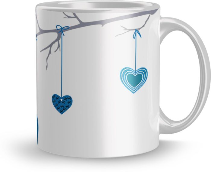 NK Store Printed Love Bird Valentine Day Tea And Coffee Mug (320ml) | Save 33% - Rajasthan Living 5