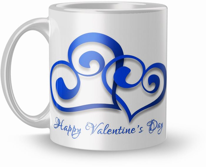 NK Store Printed Love Heart Valentine Day Tea And Coffee Mug (320ml) | Save 33% - Rajasthan Living 6