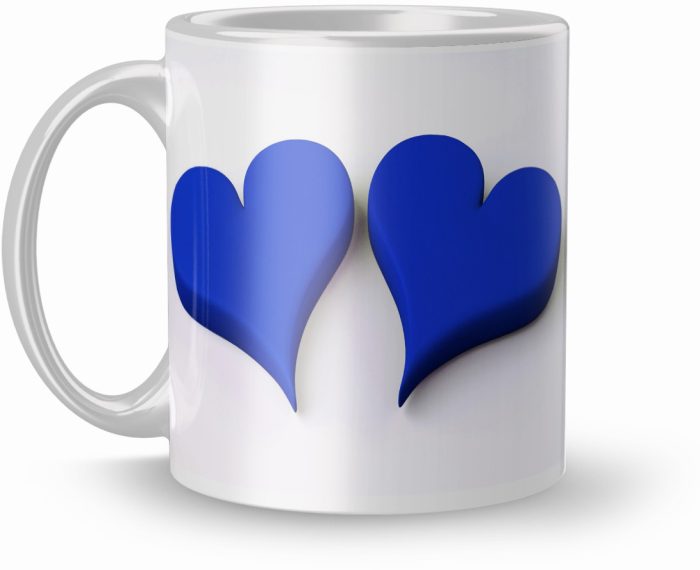 NK Store Printed Love Heart Valentine Day Tea And Coffee Mug (320ml) | Save 33% - Rajasthan Living 6