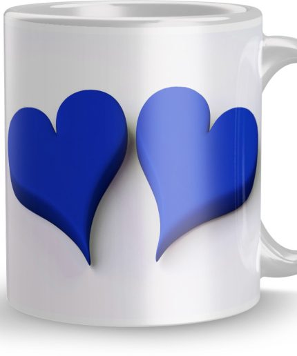 NK Store Printed Love Heart Valentine Day Tea And Coffee Mug (320ml) | Save 33% - Rajasthan Living