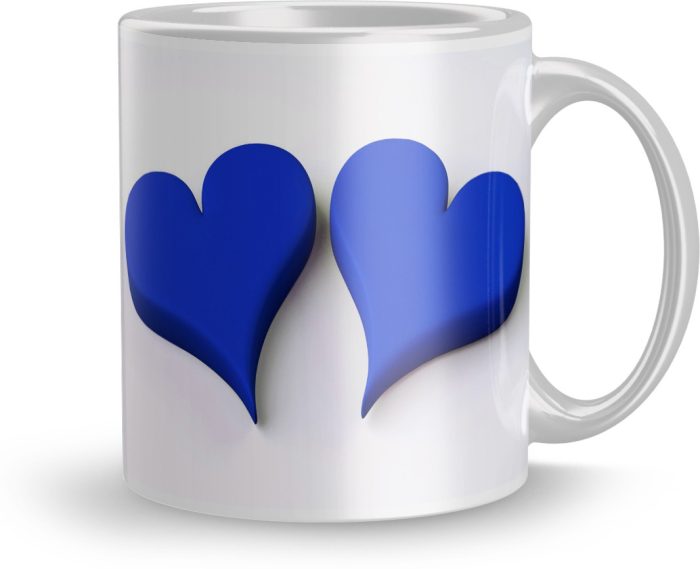 NK Store Printed Love Heart Valentine Day Tea And Coffee Mug (320ml) | Save 33% - Rajasthan Living 5