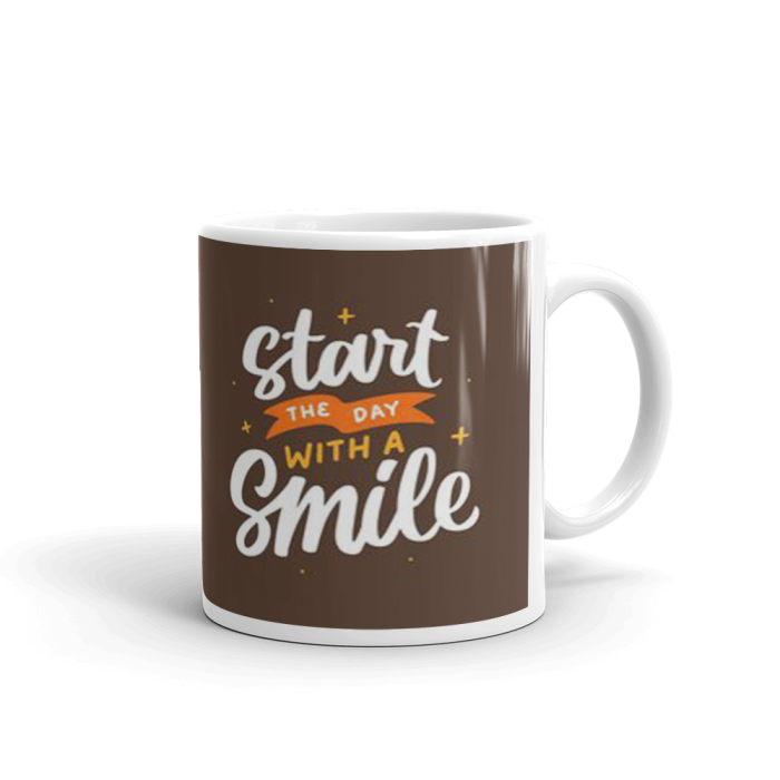 Khushi DesignersStart The Day with A Smile  Ceramic Coffee Mug {330 Ml} | Save 33% - Rajasthan Living 5