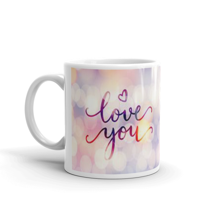 Khushi Designers Love You Printed With Ethnic Background  Ceramic Coffee Mug {330 Ml} | Save 33% - Rajasthan Living 5