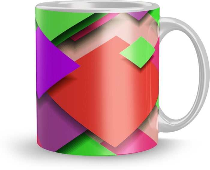 NK Store Printed Multi Color Design Tea And Coffee Mug (320ml) | Save 33% - Rajasthan Living 5