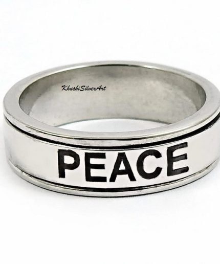 Peace Spinner Ring, Women 925 Sterling Silver Ring, Love Ring, Worry Ring, Meditation Ring, Harry Style Peace Ring, Silver Ring, Statement Ring | Save 33% - Rajasthan Living