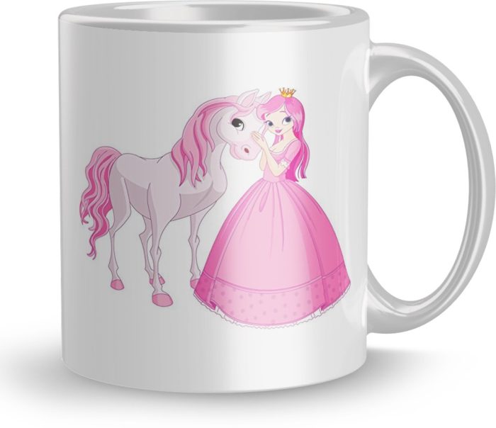 NK Store Printed Pink Girl Tea And Coffee Mug (320ml) | Save 33% - Rajasthan Living 6