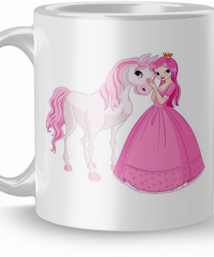 NK Store Printed Pink Girl Tea And Coffee Mug (320ml) | Save 33% - Rajasthan Living