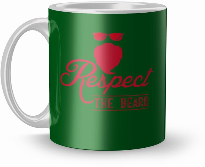 NK Store Printed Respect the Beard Tea And Coffee Mug (320ml) | Save 33% - Rajasthan Living 5