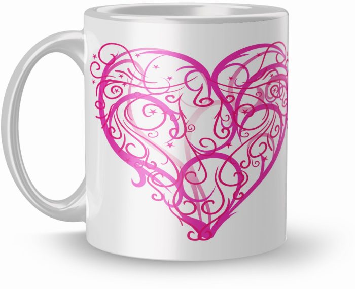 NK Store Printed Smile Love Valentine Day Tea And Coffee Mug (320ml) | Save 33% - Rajasthan Living 6