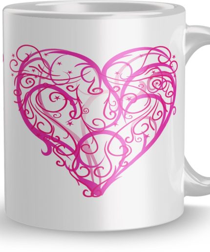 NK Store Printed Smile Love Valentine Day Tea And Coffee Mug (320ml) | Save 33% - Rajasthan Living