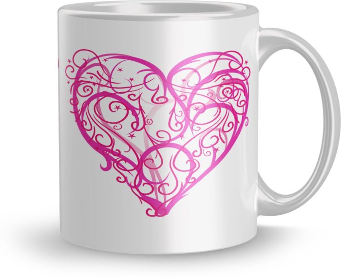 NK Store Printed Smile Love Valentine Day Tea And Coffee Mug (320ml) | Save 33% - Rajasthan Living 5