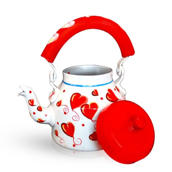 Valentine Special Handpainted Kettle Set With 6 Glass & 1 Trey | Save 33% - Rajasthan Living 7