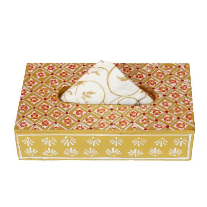 Handpainted Tissue Box Holder (IHK-14022) | Save 33% - Rajasthan Living 8