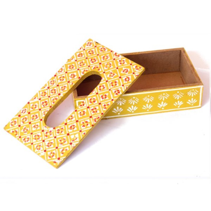 Handpainted Tissue Box Holder (IHK-14022) | Save 33% - Rajasthan Living 6