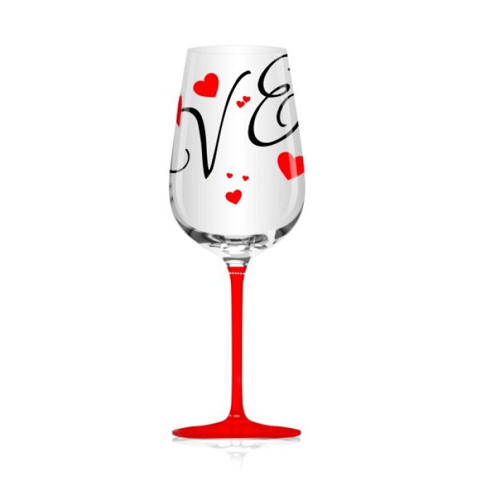 iHandikart Valentine Wine Glasses (Set of 2 Glass) for Gift Anniversary | Date Night |Besties |BFF| Bridesmaids | Weddings | Parties 30007 | Save 33% - Rajasthan Living 8