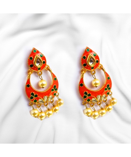 Meenakari Earrings/Jhumka IHK20060 | Save 33% - Rajasthan Living