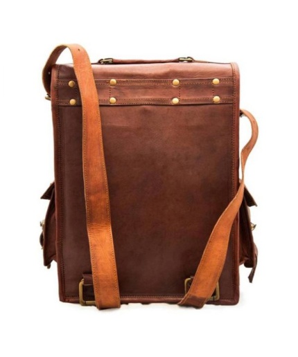 iHandikart Leather Backpack Bag, Size-15 x 11 Inch | Save 33% - Rajasthan Living 3