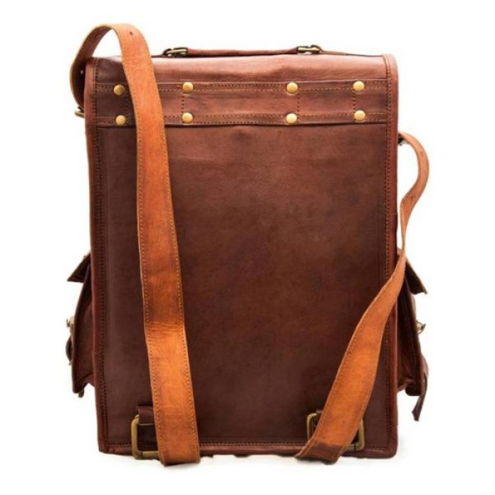iHandikart Leather Backpack Bag, Size-15 x 11 Inch | Save 33% - Rajasthan Living 7