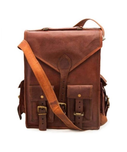 iHandikart Leather Backpack Bag, Size-15 x 11 Inch | Save 33% - Rajasthan Living