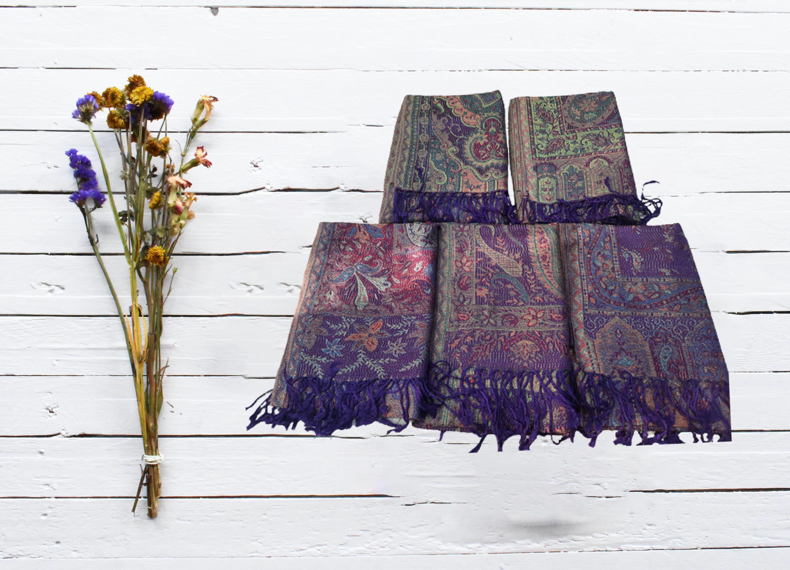 Purple Silk Pashmina shawl, Wedding shawl,Handwoven Silk Shawl, Long Silk Scarf,Foulard | Save 33% - Rajasthan Living 9