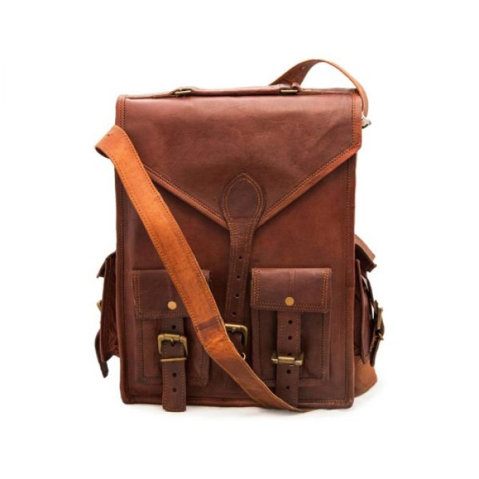 iHandikart Leather Backpack Bag, Size-13 x 10 Inch | Save 33% - Rajasthan Living 6